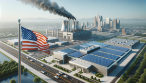 photorealistic-illustration-of-a-modern-car-factory-in-an-American-city-during-the-day.-There-are-no-smoke-emissions-from-the-
