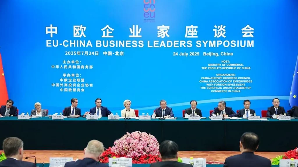 Ursula von der Leyen i Li Qiang wzięli udział w spotkaniu przedsiębiorców - Jak się będzie zmieniać współpraca gospodarcza Chiny - Unia Europejska?