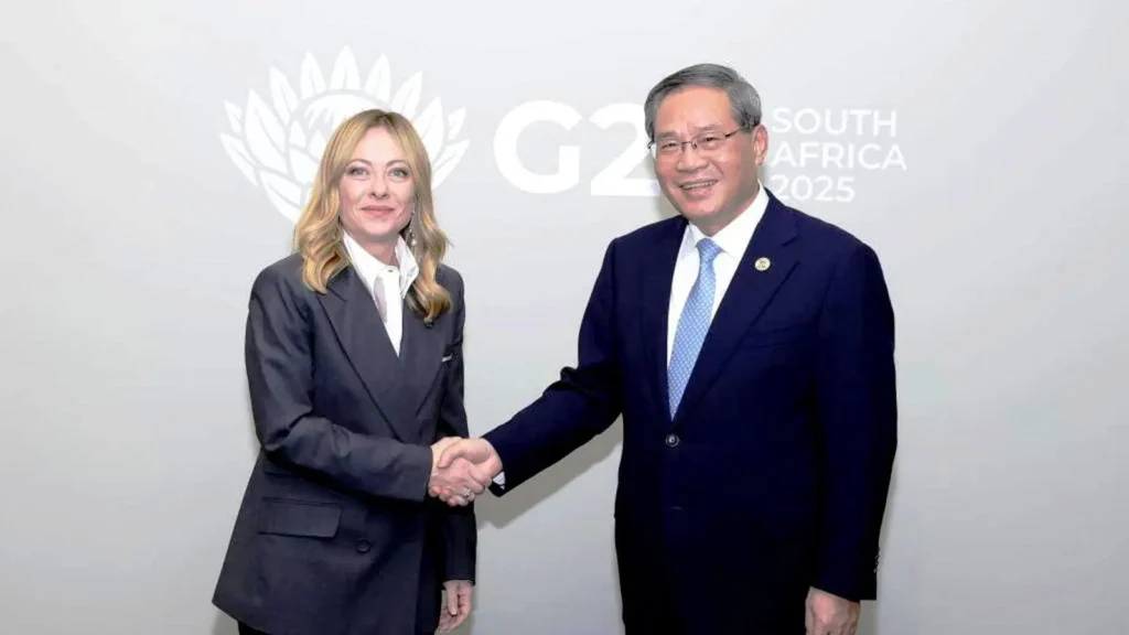 Giorgia Meloni G20 Johannesburg Li Qiang